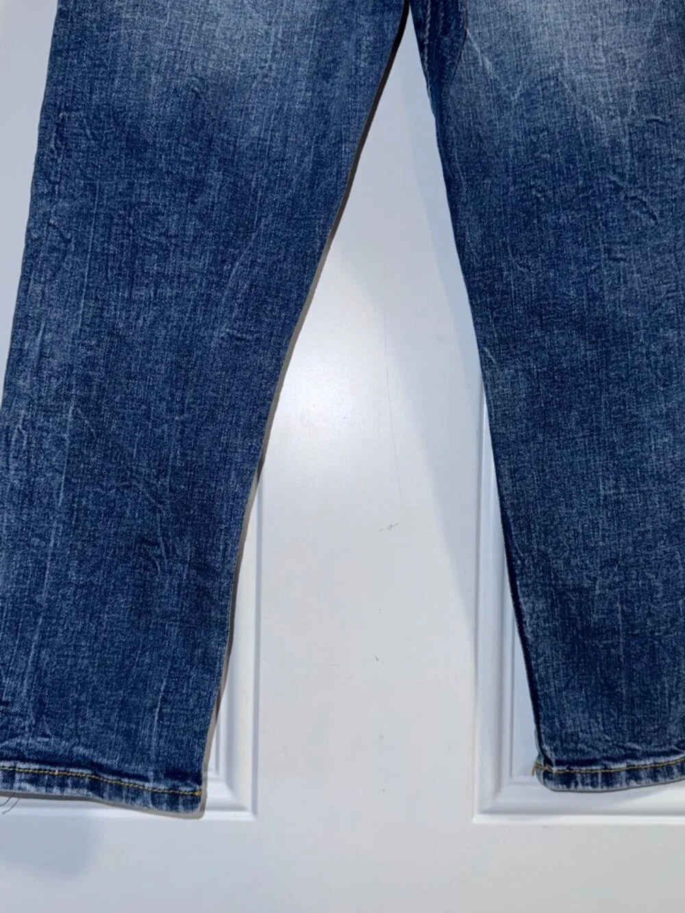 Gymboree Skinny distress blue jeans Boys size 6-7